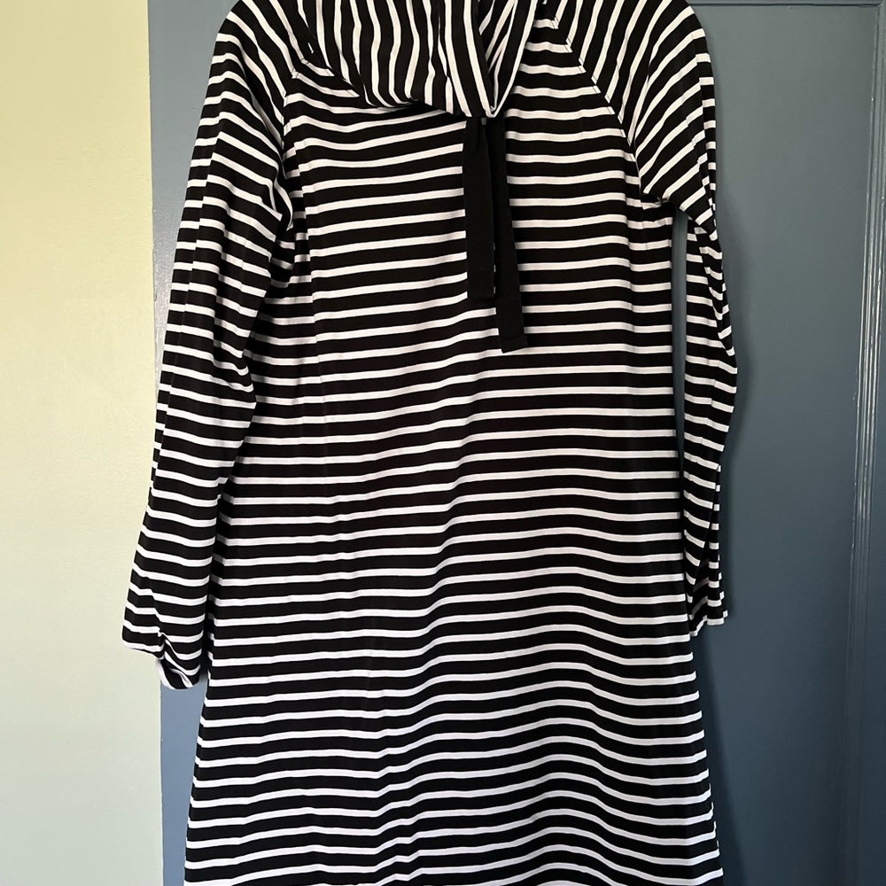 Black and White Striped Dress
